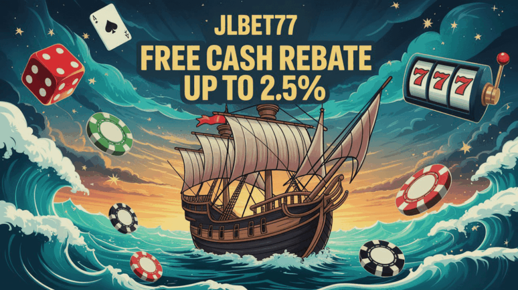Jlbet 77 Free Cash Rebate up to 2.5%