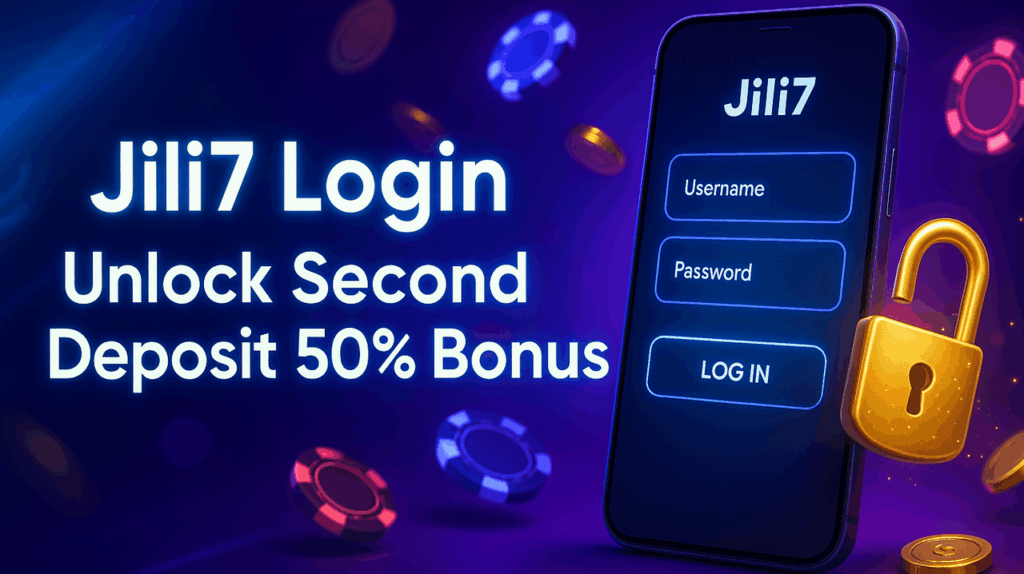 Jili7 Login – Unlock Second Deposit 50% Bonus